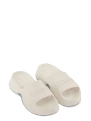 Women's Pool Slide Sandals In Egret