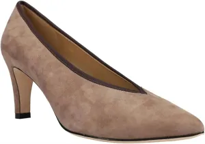 Women's Ramara Heeled Sandals In Military Suede