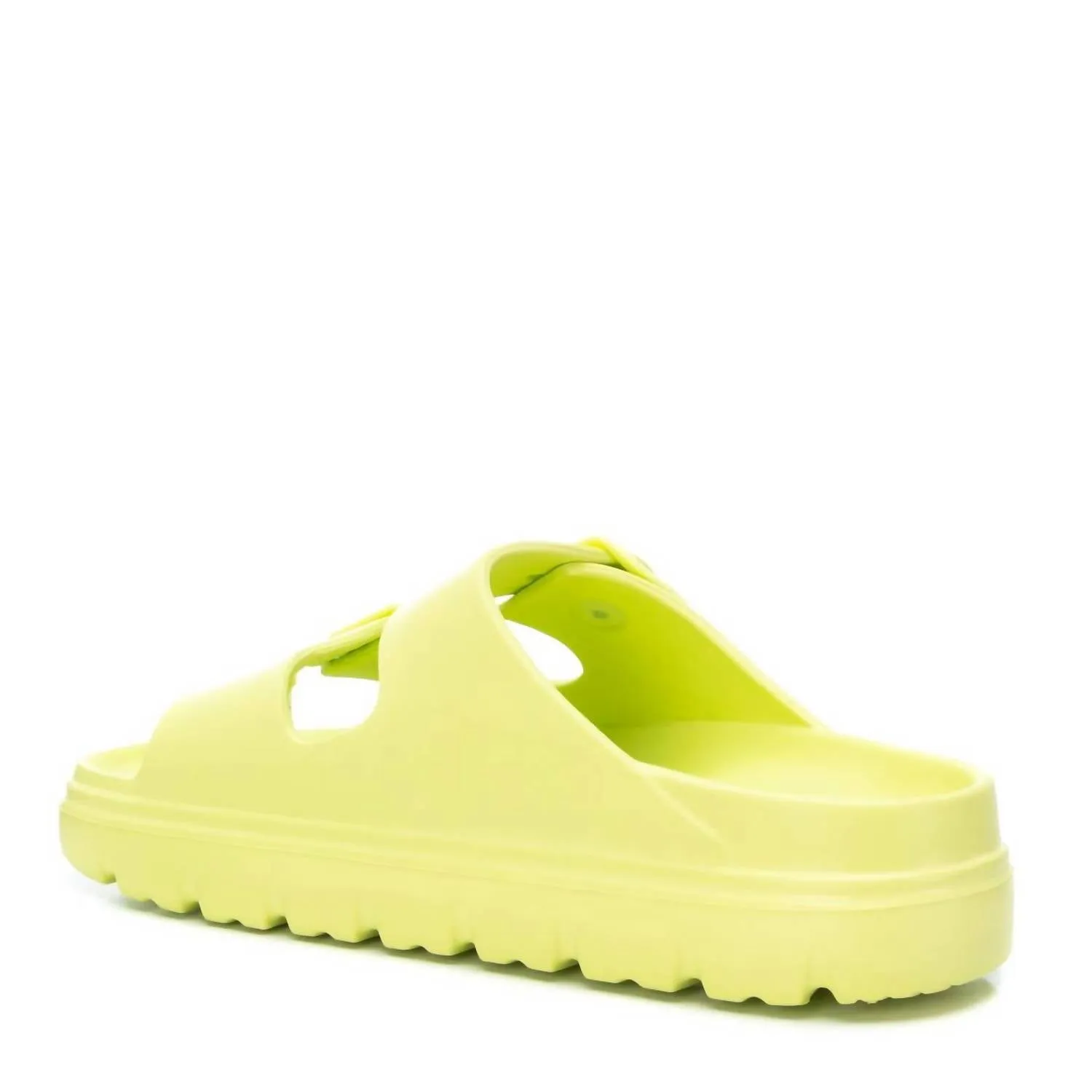 Women's Rubber Flat Sandals In Pistachio