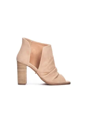 Women's Slip On Open Toe Heel In Natural