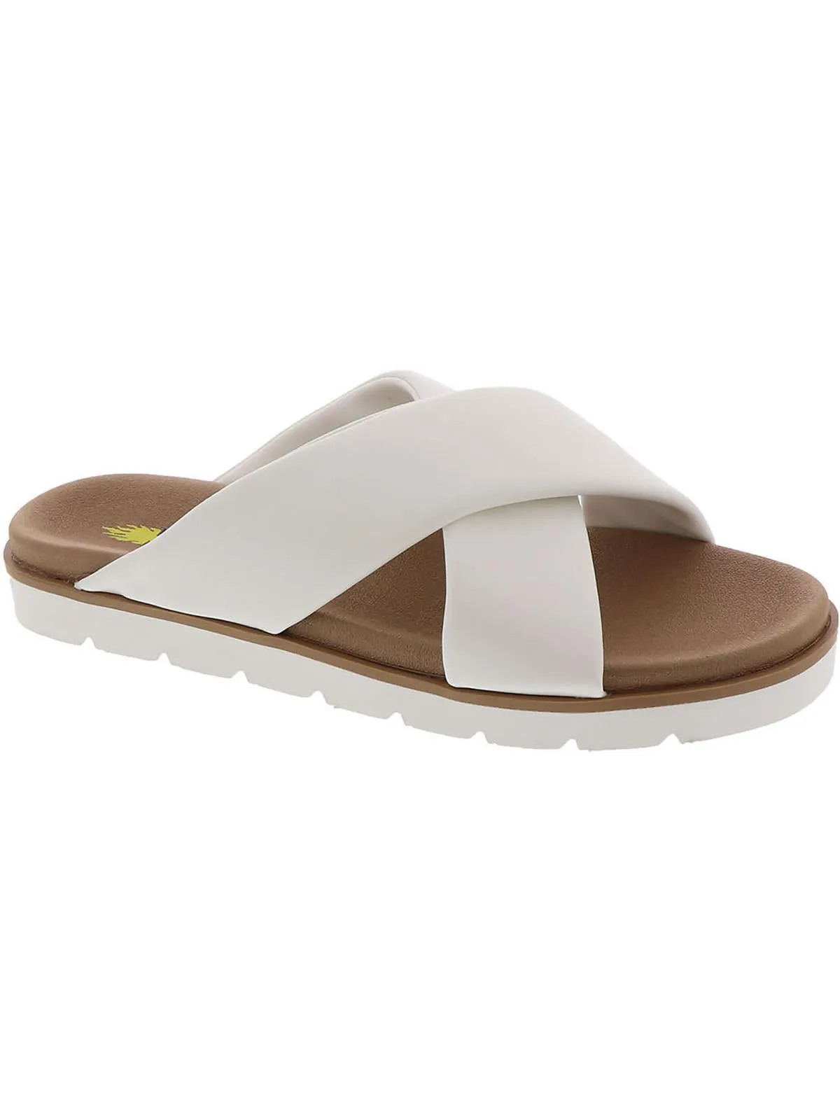 Womens Slip On Open Toe Slide Sandals