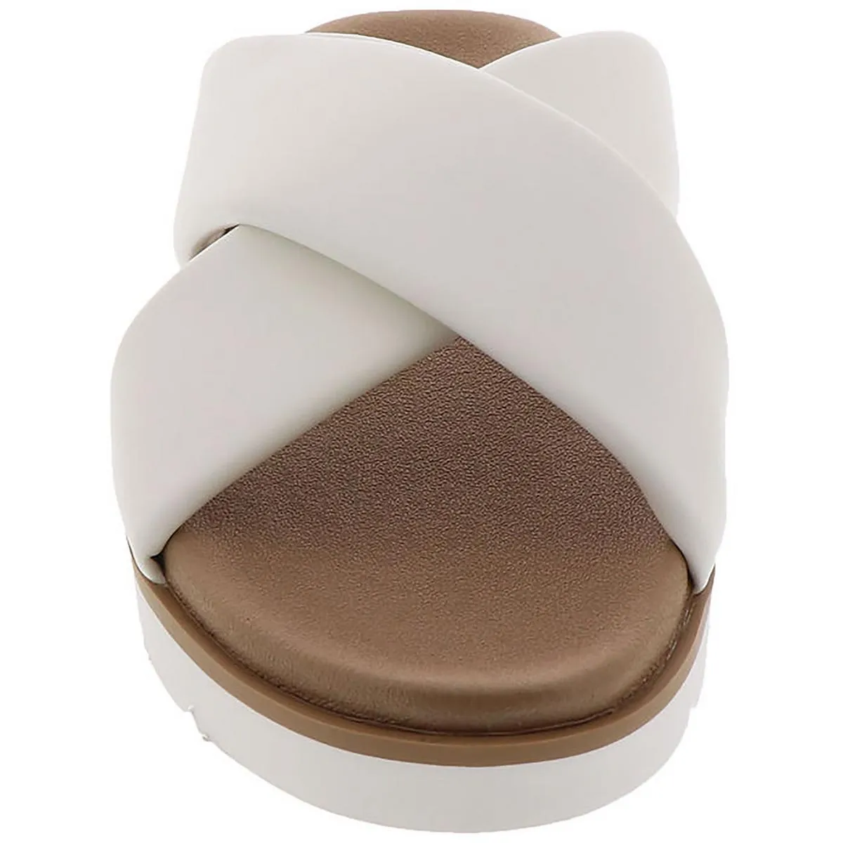 Womens Slip On Open Toe Slide Sandals