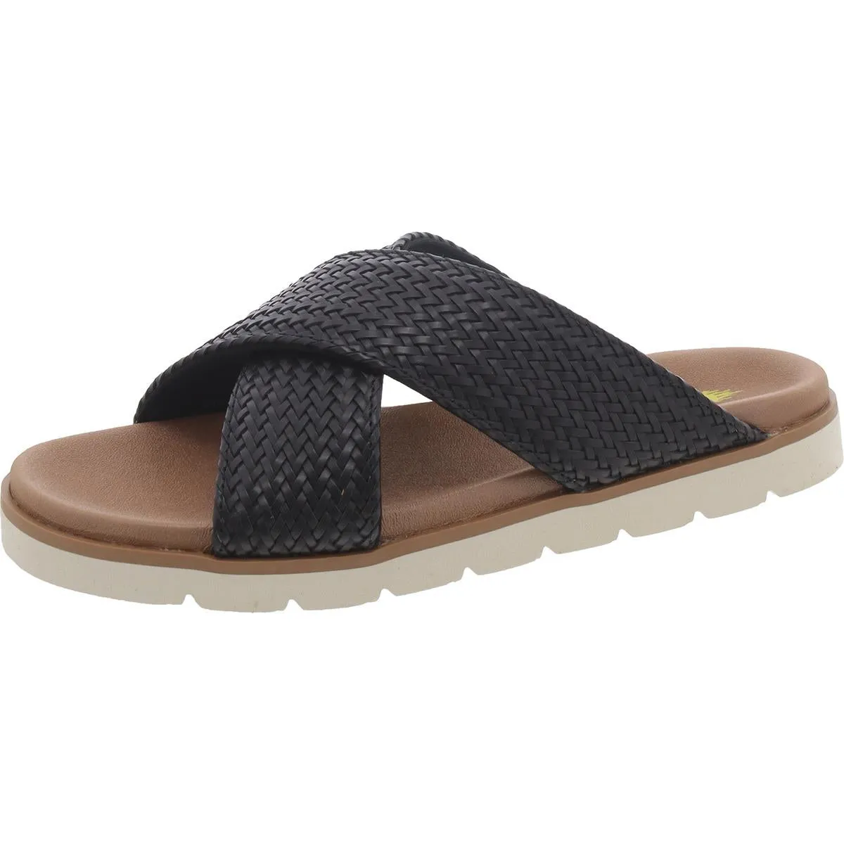 Womens Slip On Open Toe Slide Sandals