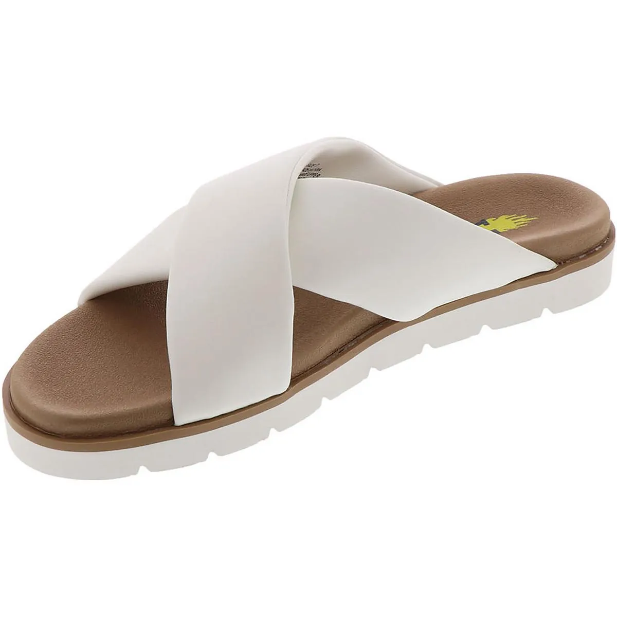 Womens Slip On Open Toe Slide Sandals
