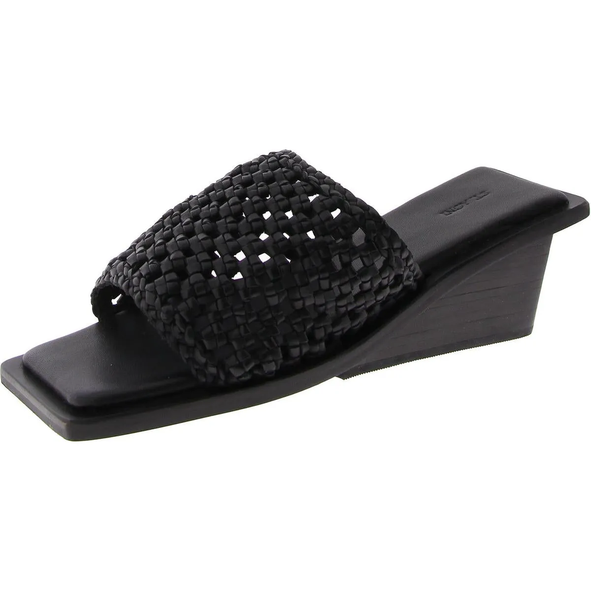 Womens Slip On Square Toe Mule Sandals