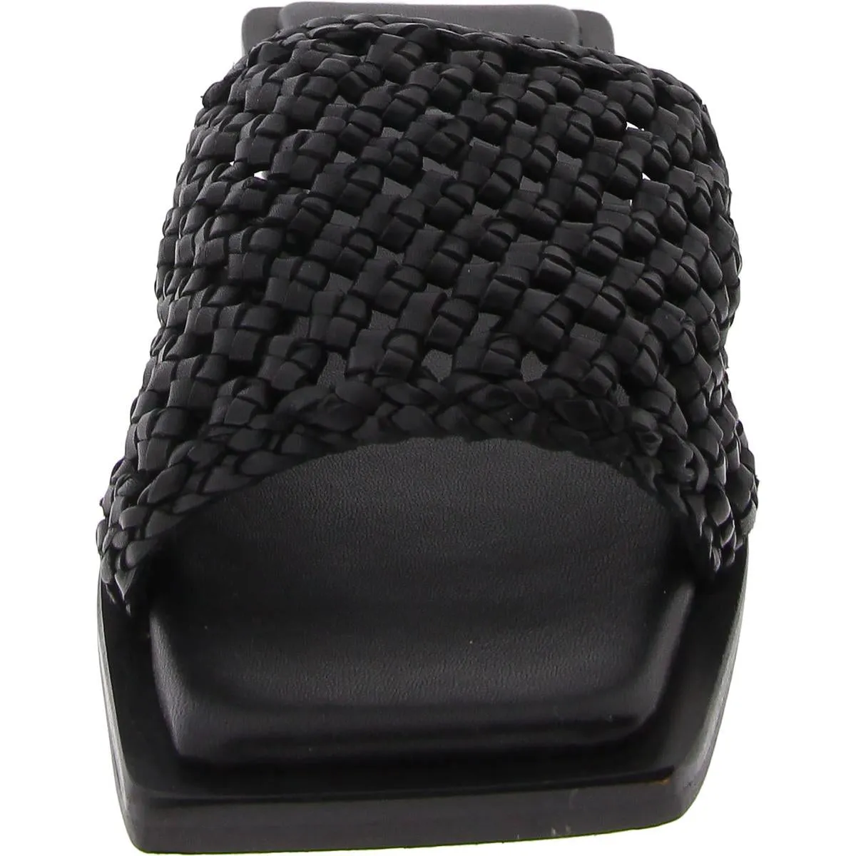 Womens Slip On Square Toe Mule Sandals