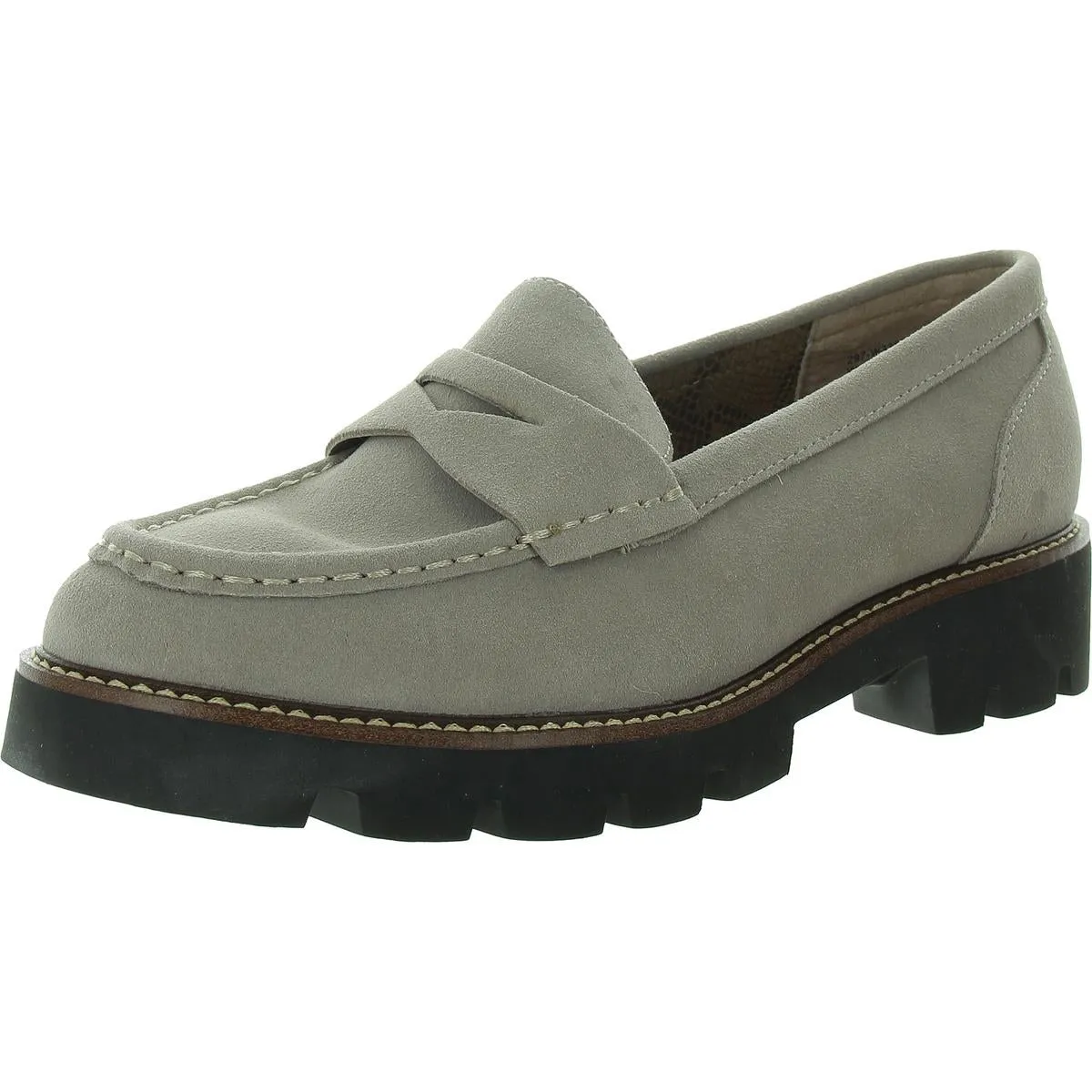 Womens Snake Print Manmade Moccasins