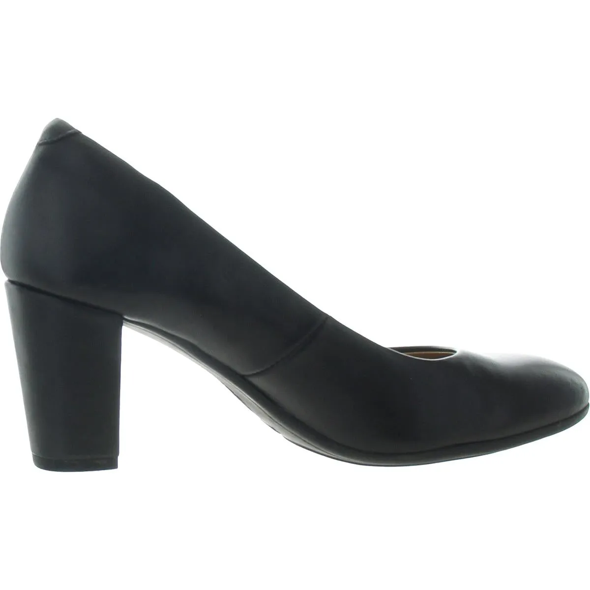 Womens Solid Leather Pumps