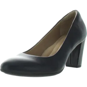 Womens Solid Leather Pumps