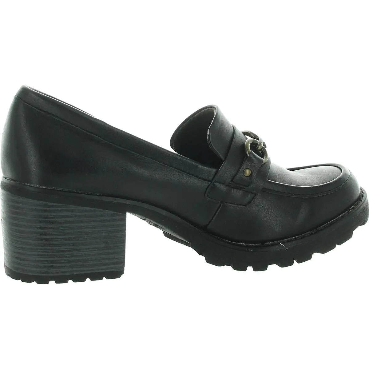 Womens Solid Man Made Pumps
