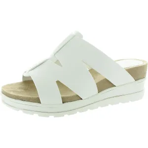 Womens Strappy Man Made Slide Sandals