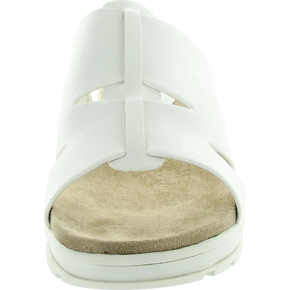 Womens Strappy Man Made Slide Sandals