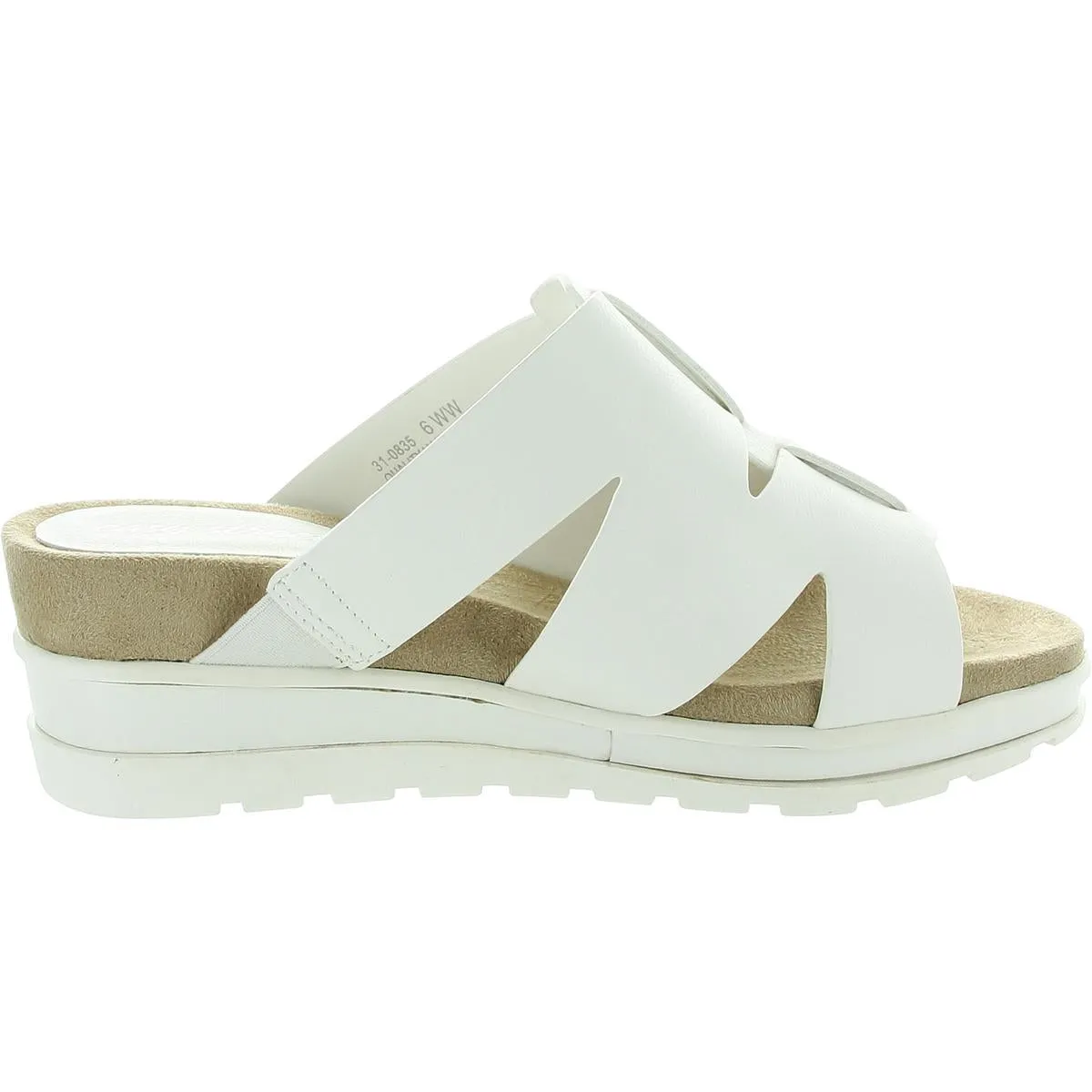 Womens Strappy Man Made Slide Sandals