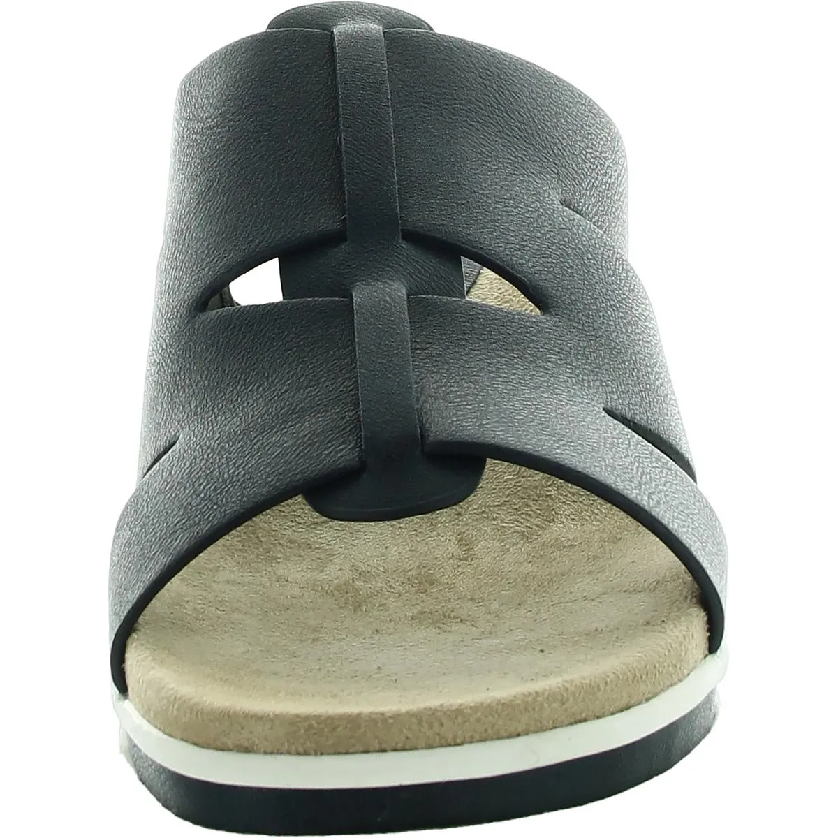 Womens Strappy Man Made Slide Sandals