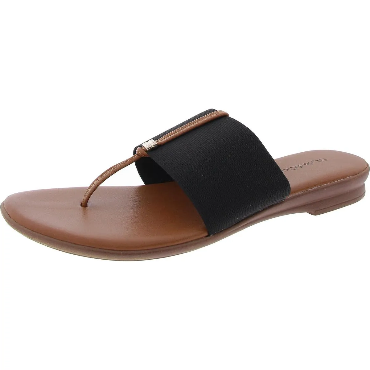 Womens Stretch Canvas Thong Sandals