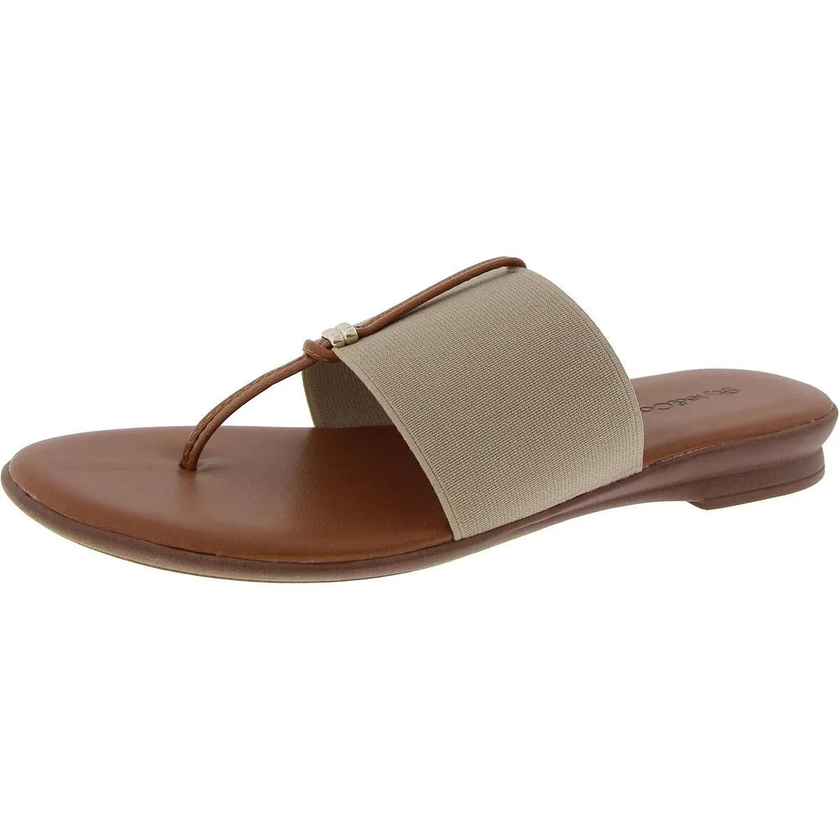 Womens Stretch Canvas Thong Sandals