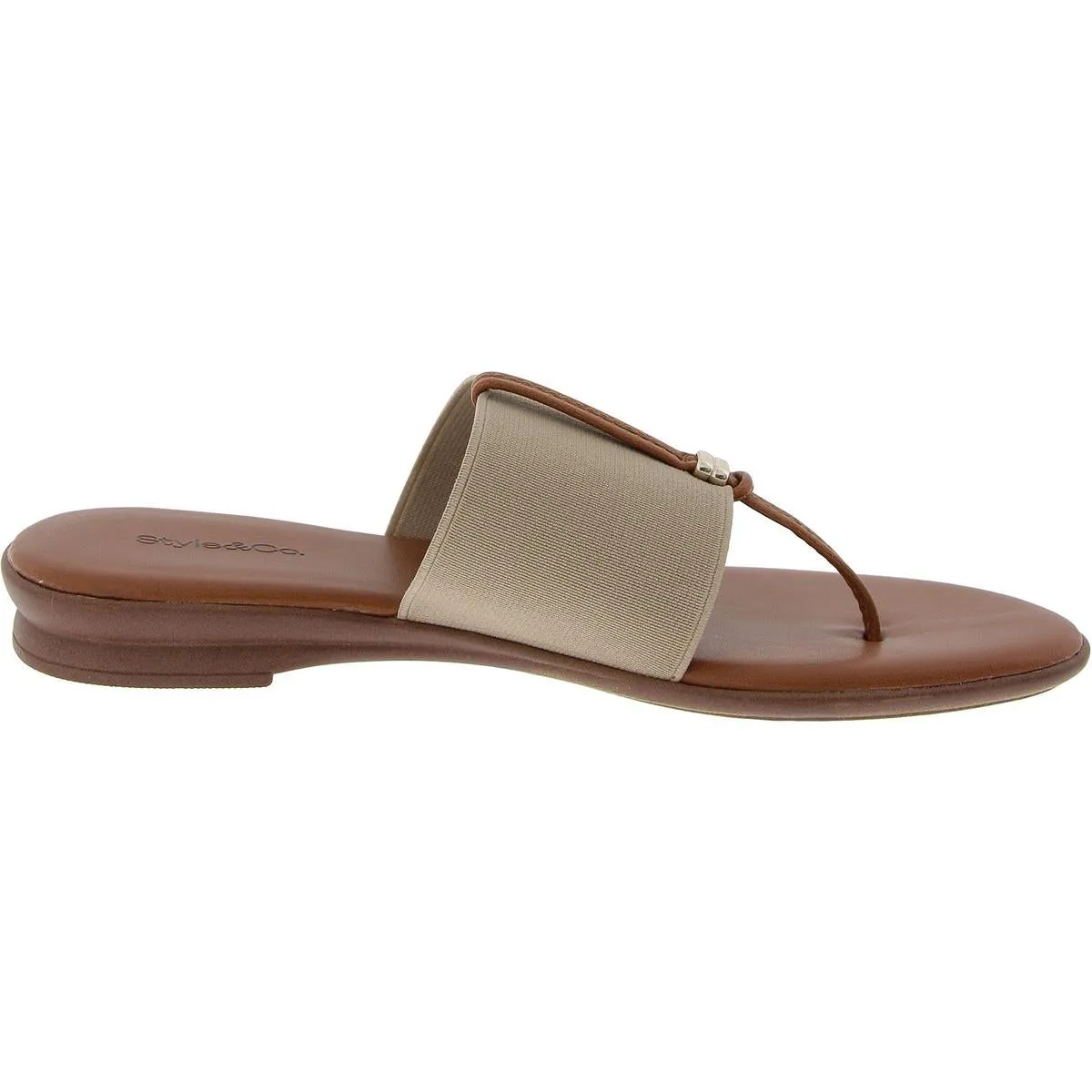 Womens Stretch Canvas Thong Sandals