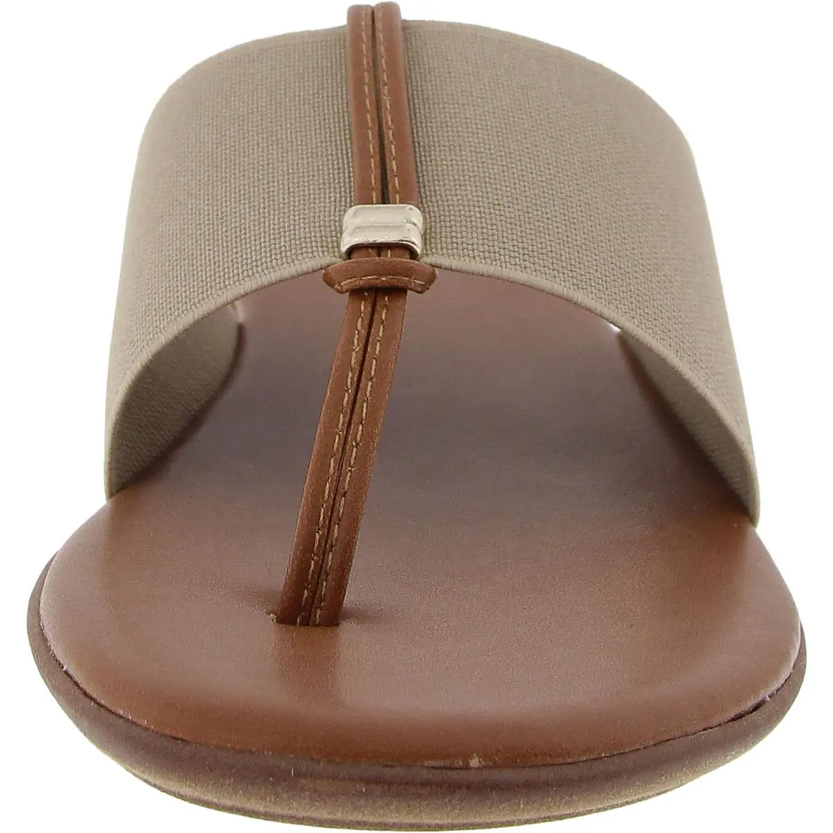 Womens Stretch Canvas Thong Sandals