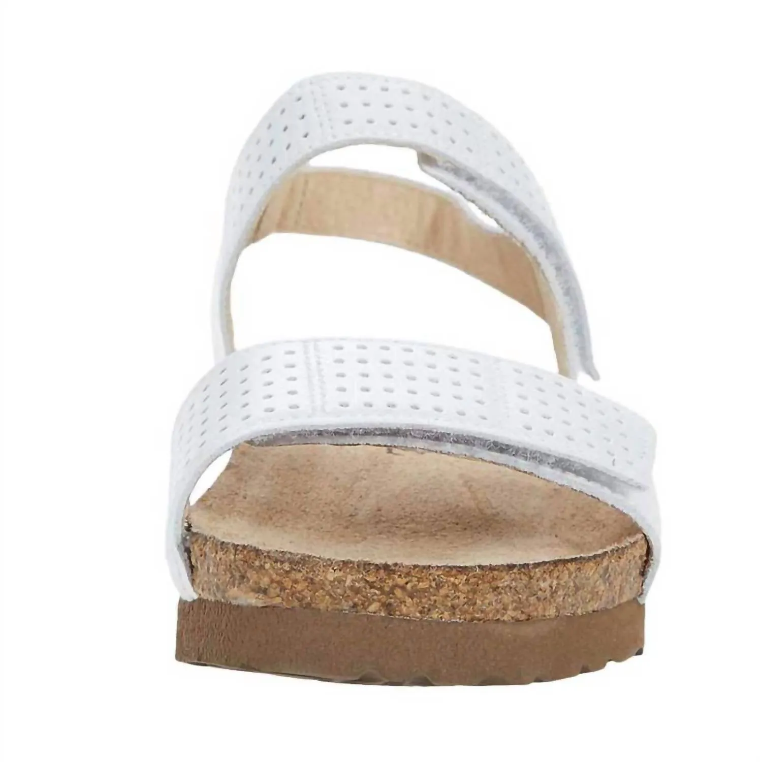 Women's Vivian Sandals In White Pearl Leather/silver