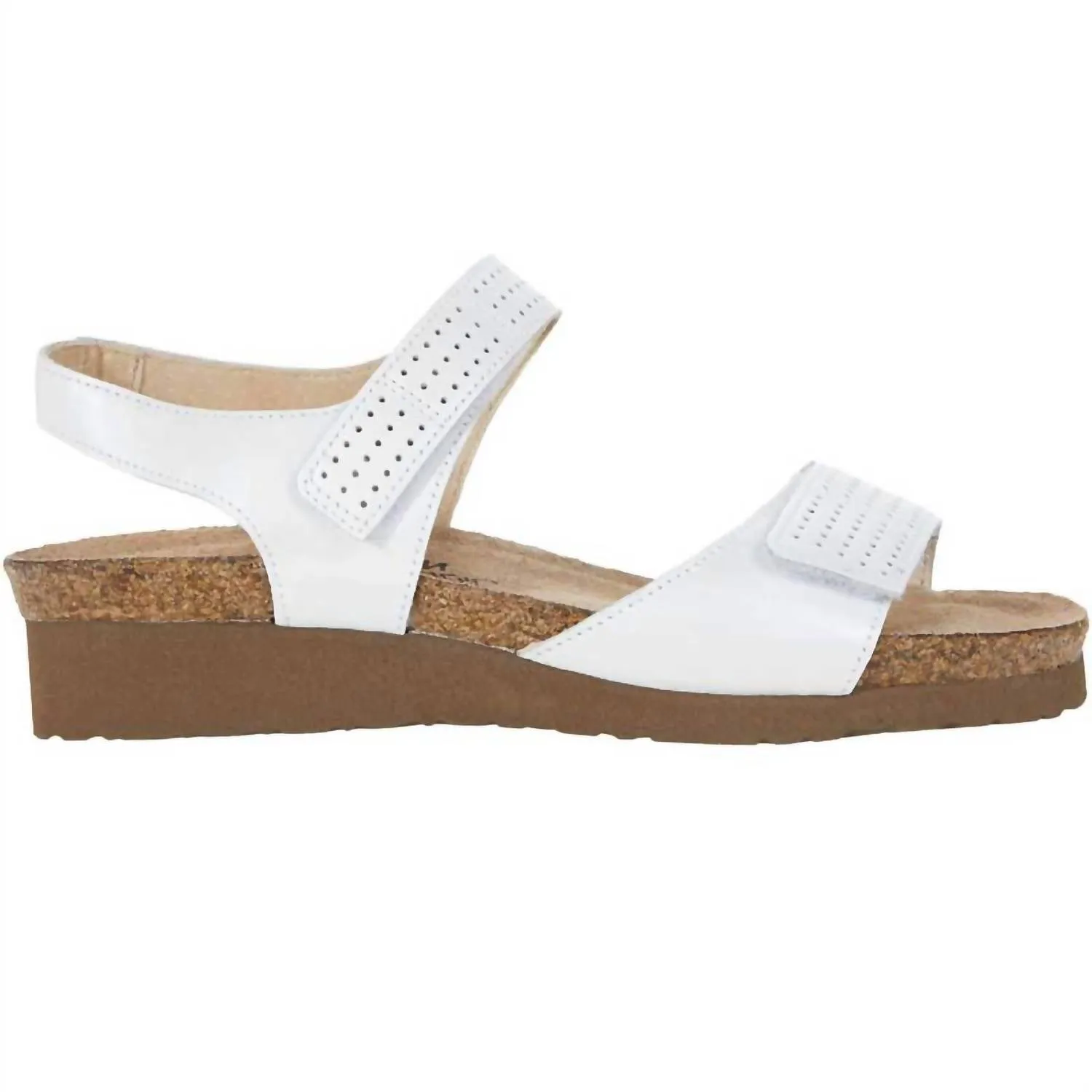 Women's Vivian Sandals In White Pearl Leather/silver