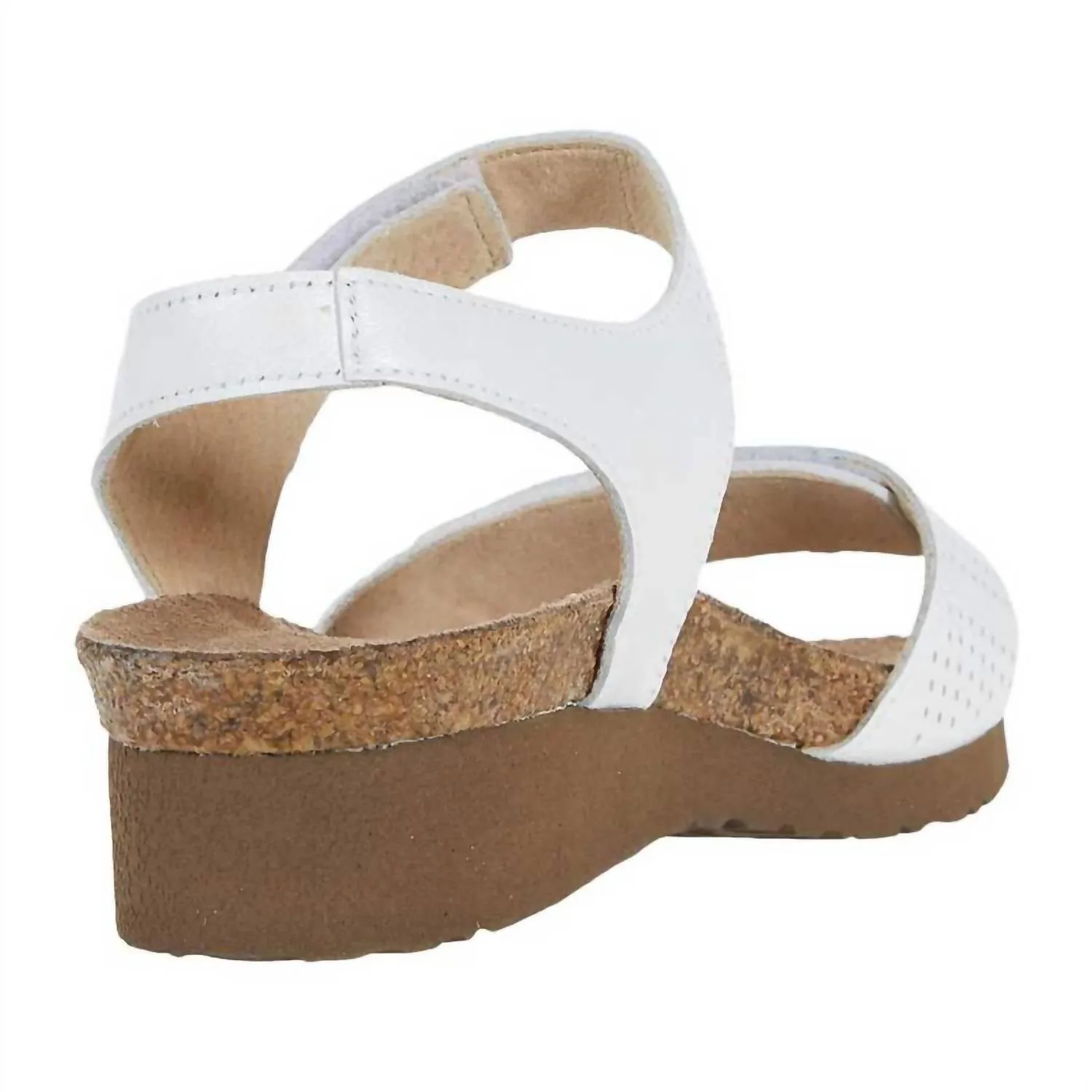 Women's Vivian Sandals In White Pearl Leather/silver