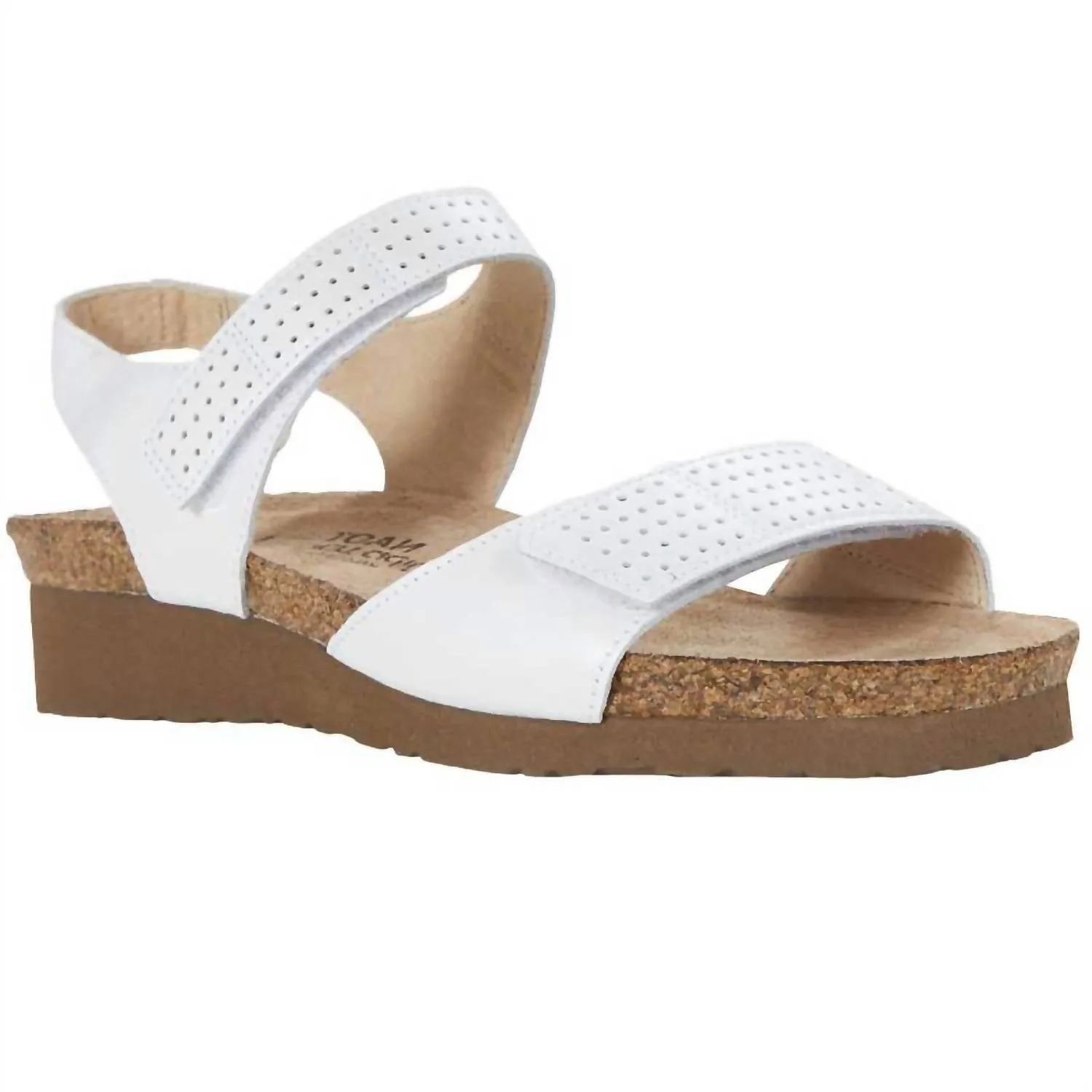 Women's Vivian Sandals In White Pearl Leather/silver