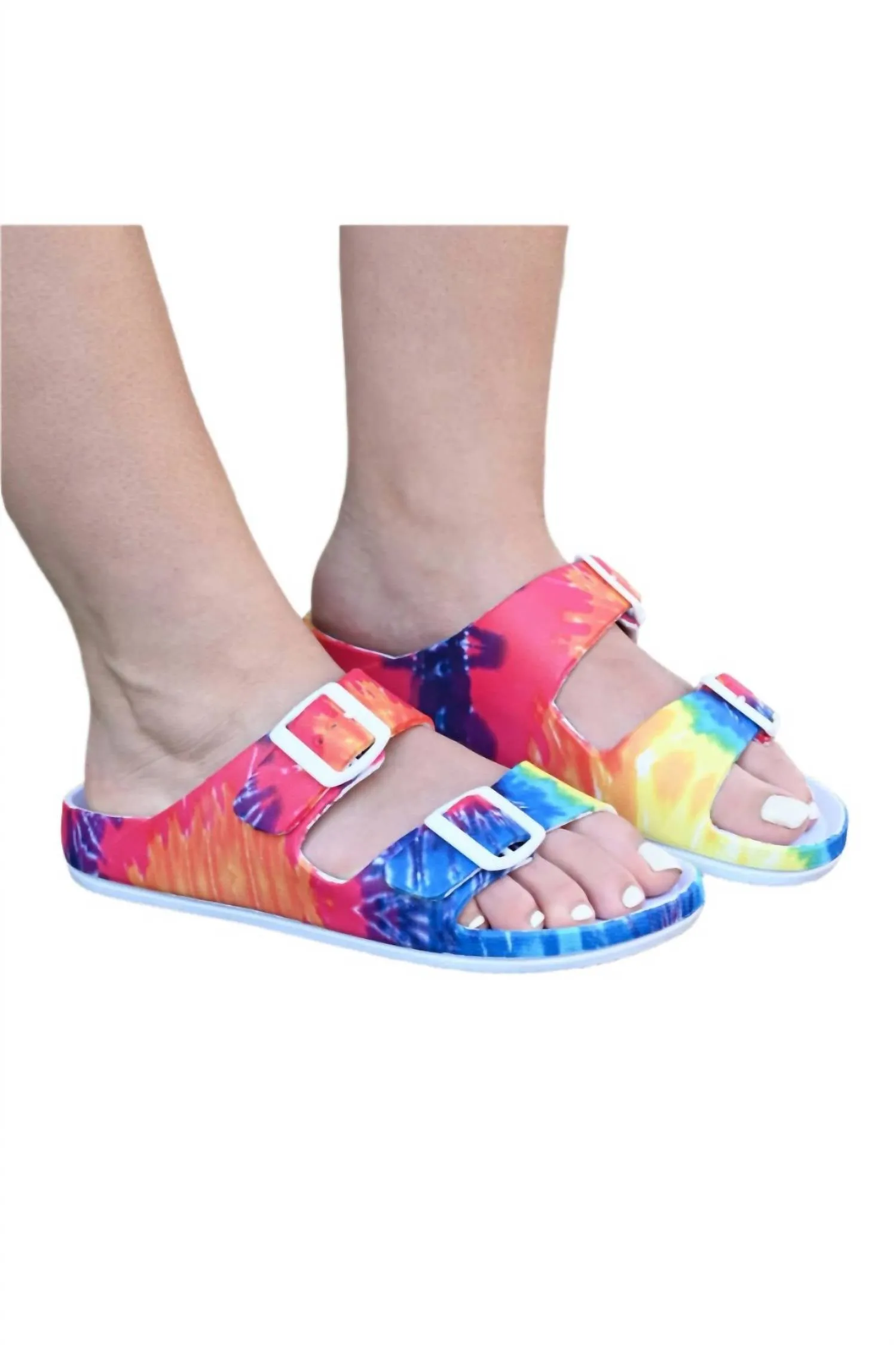 Women's Waterslide Sandals In Multi-Colored