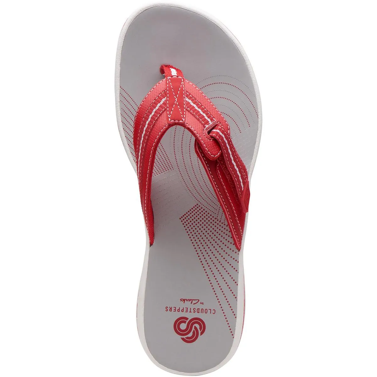 Womens Woven Cushioned Footbed Thong Sandals