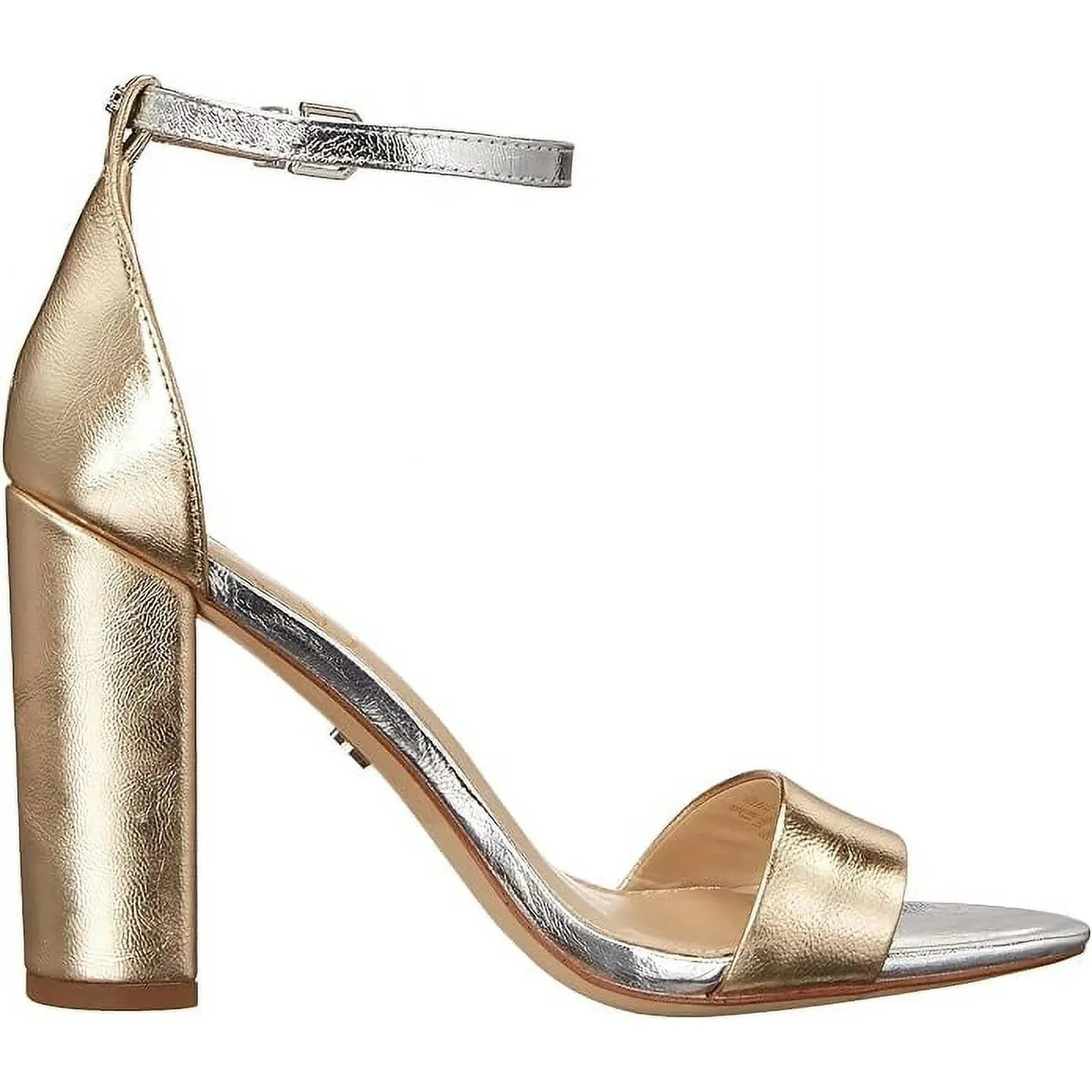 Women's Yaro Lux Block Heels In Gold/silver Lux