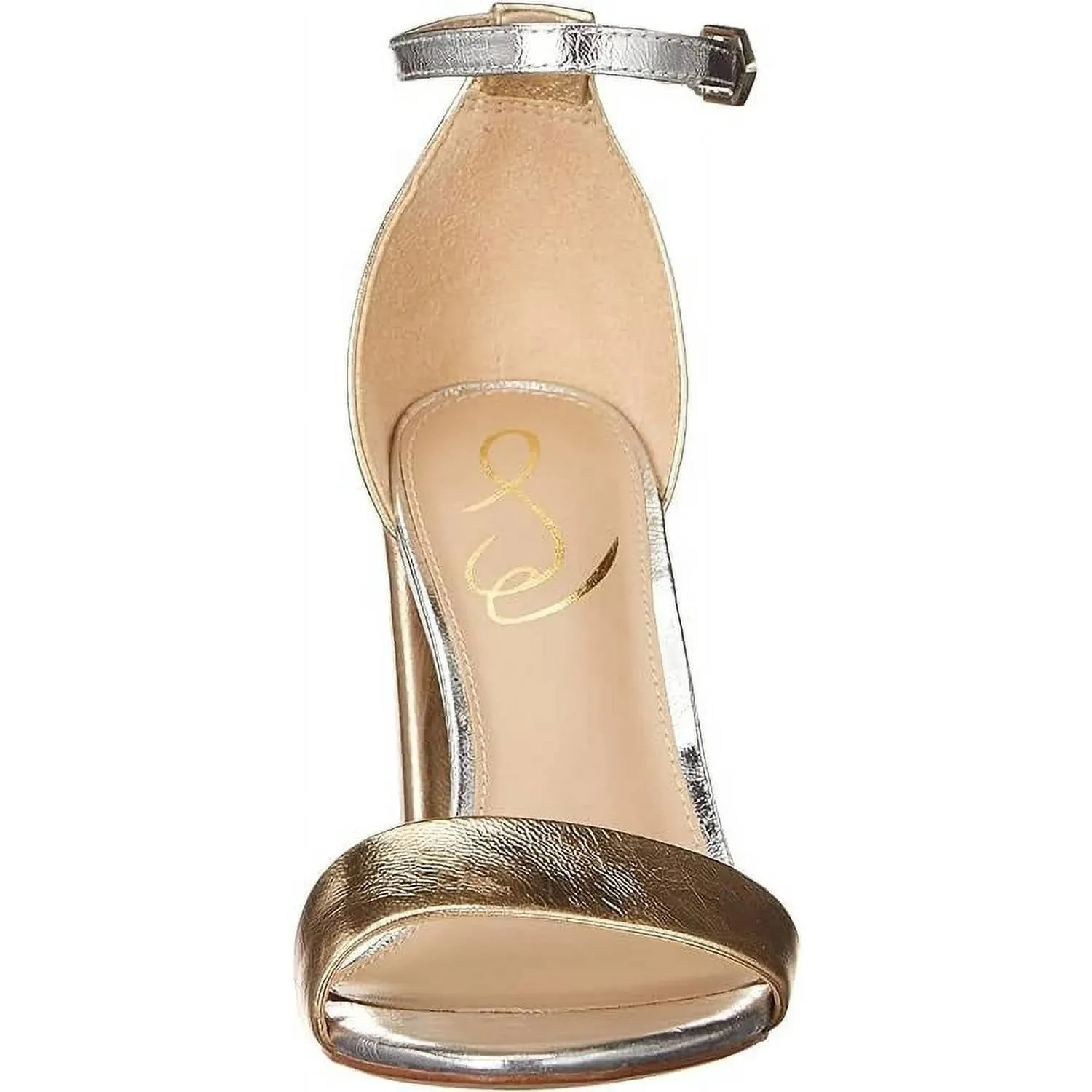 Women's Yaro Lux Block Heels In Gold/silver Lux