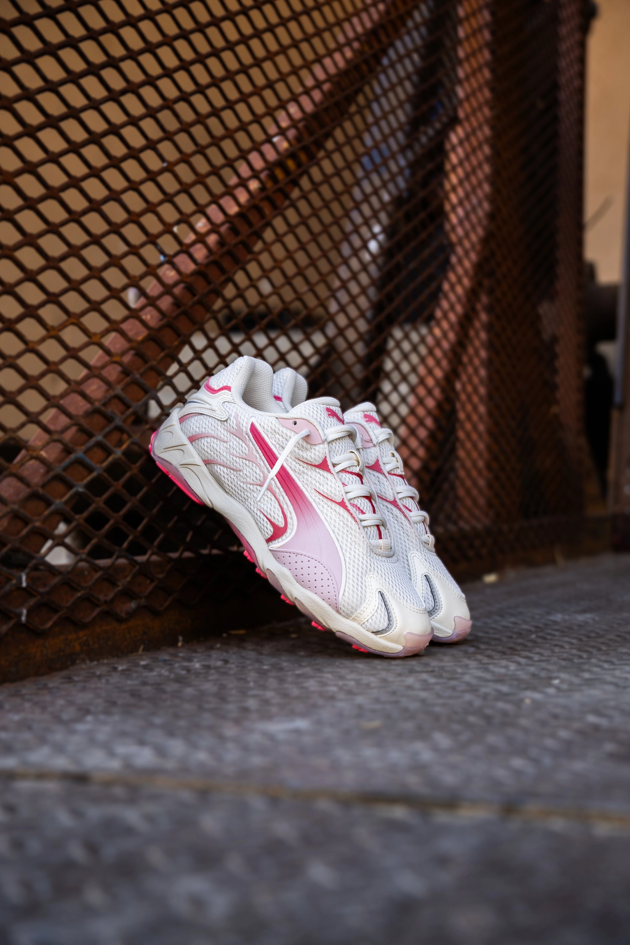 Womens Puma Inhale (Warm White/Magic Rose) Puma athletic shoe visuals