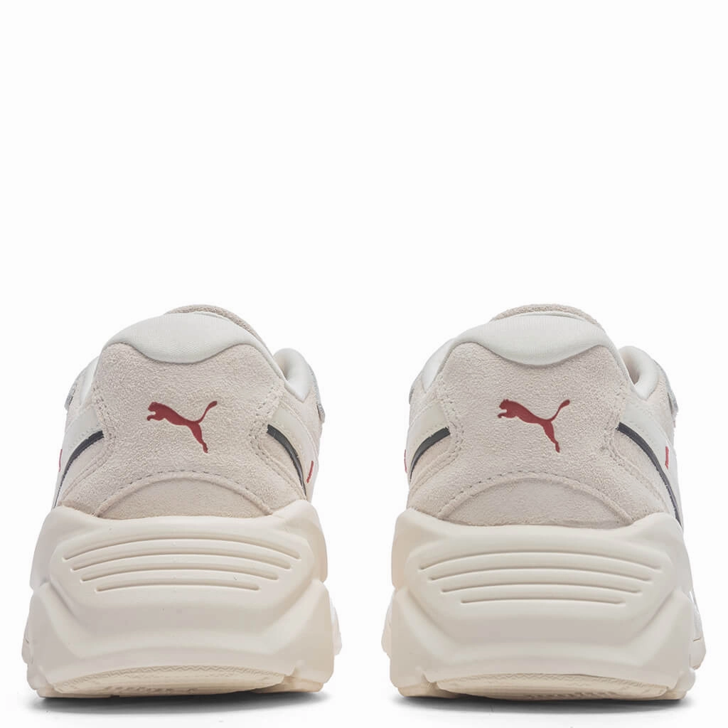 Womens Puma x Vogue TRC Mira Sneakers - White Puma Suede Street Sneakers