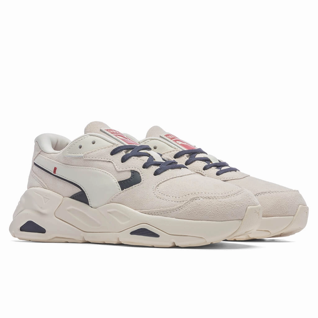 Womens Puma x Vogue TRC Mira Sneakers - White Puma Suede Street Sneakers