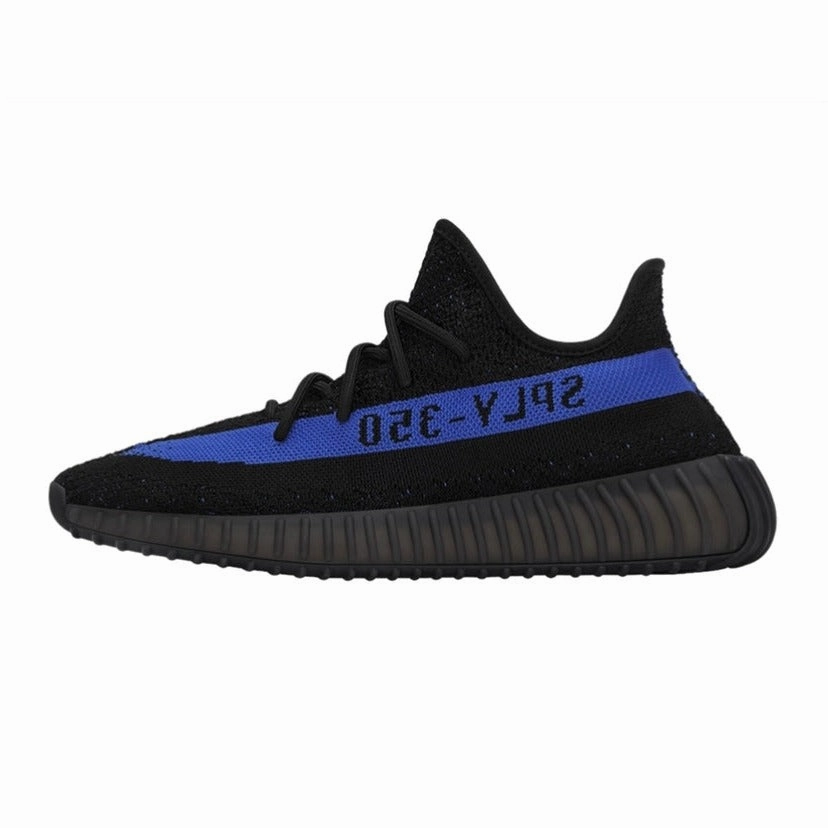 Yeezy Boost 350 V2 Dazzling Blue Black Adidas lifestyle shoes with breathable mesh