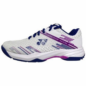 Yonex Power Cushion Cascade Accel WIDE Women's Indoor White/Purple Court badminton women's shoes