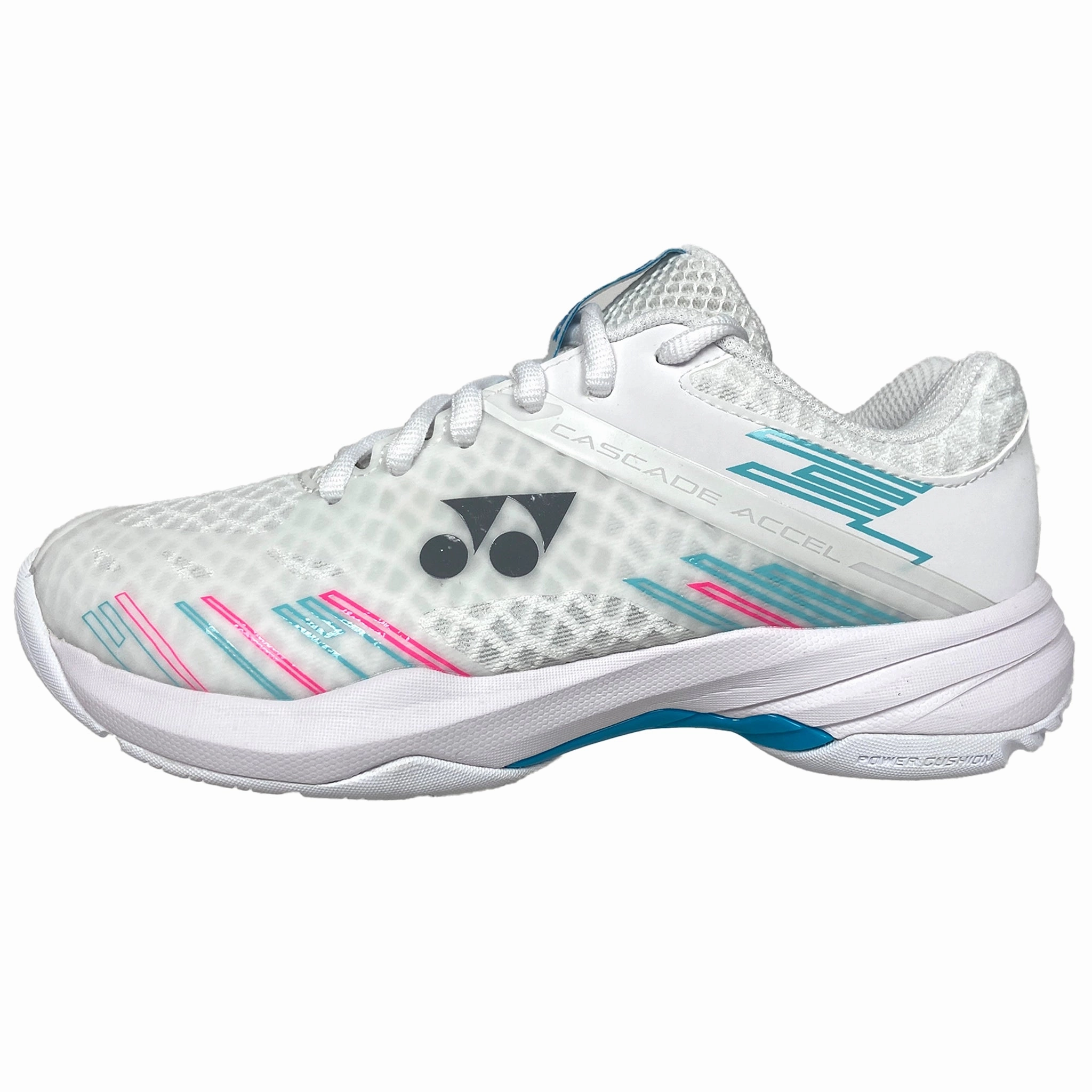 Yonex Power Cushion Cascade Accel WIDE Women's Indoor White/Sky Blue