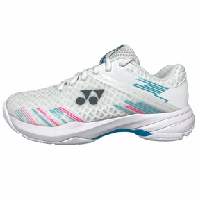 Yonex Power Cushion Cascade Accel WIDE Women's Indoor White/Sky Blue Court badminton men's shoes