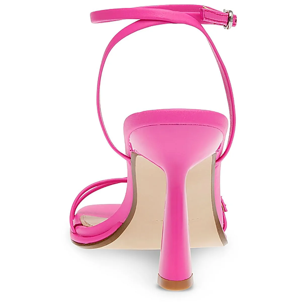 ZARYA Womens Faux Leather Square Toe Heels