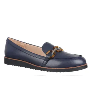 Zee 3 Womens Chain Faux Leather Loafers