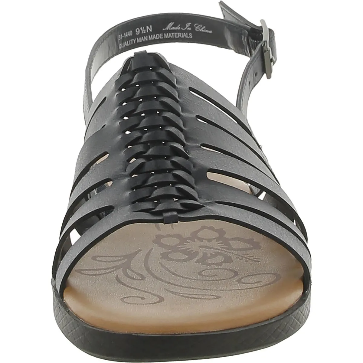 Ziva Womens Faux Leather Slingback Sandals
