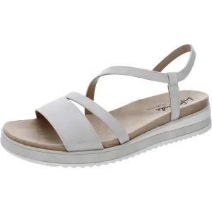 Zoe Womens Faux Leather Lightweight Wedge Sandals